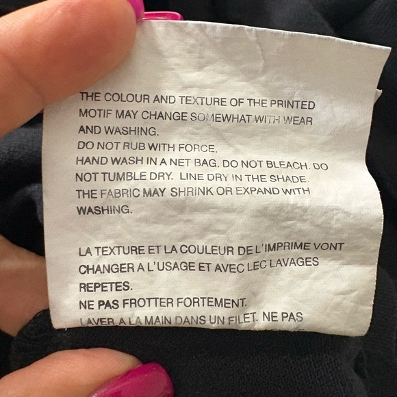 Comme des Garçon Play Kids Black Polo Shirt with Green Heart Patch. Size Large - Picture 10 of 14